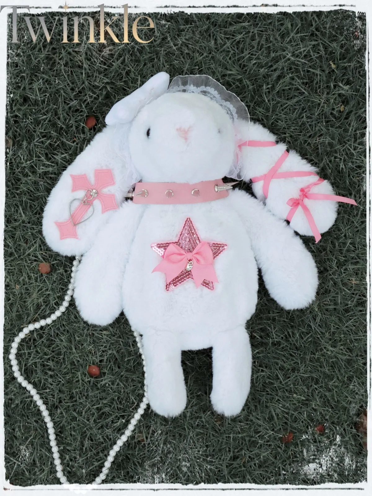 Y2K Plush Lolita Doll Bag Sweet Cool Bunny Crossbody Kawaii Spicy Girl Subculture Shoulder Handbag for Women Girls