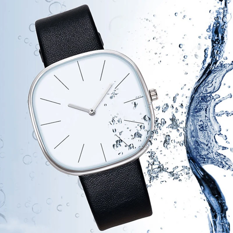 Simple Square Women Watches Leather Fashion Ladies Wristwatch Big Dial Relogio Feminino Female Quartz Watch Clock Elegant Gift