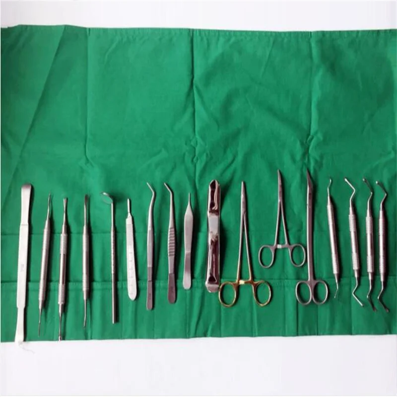 CE Approved MCT IBS-SET18 Dental Basic Implant Instrument Set 18-Item Kit Plant Tools