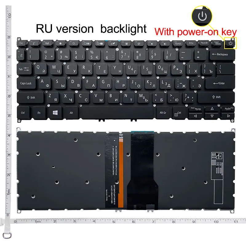 RU Backlit keyboard for Acer N17W6 N17W7 Spin 5 SF114-32 SP513-53N SP513-51 SP513-52N 52NP Swift 3 SF314-54 58 56 56Q8 SF314-41G