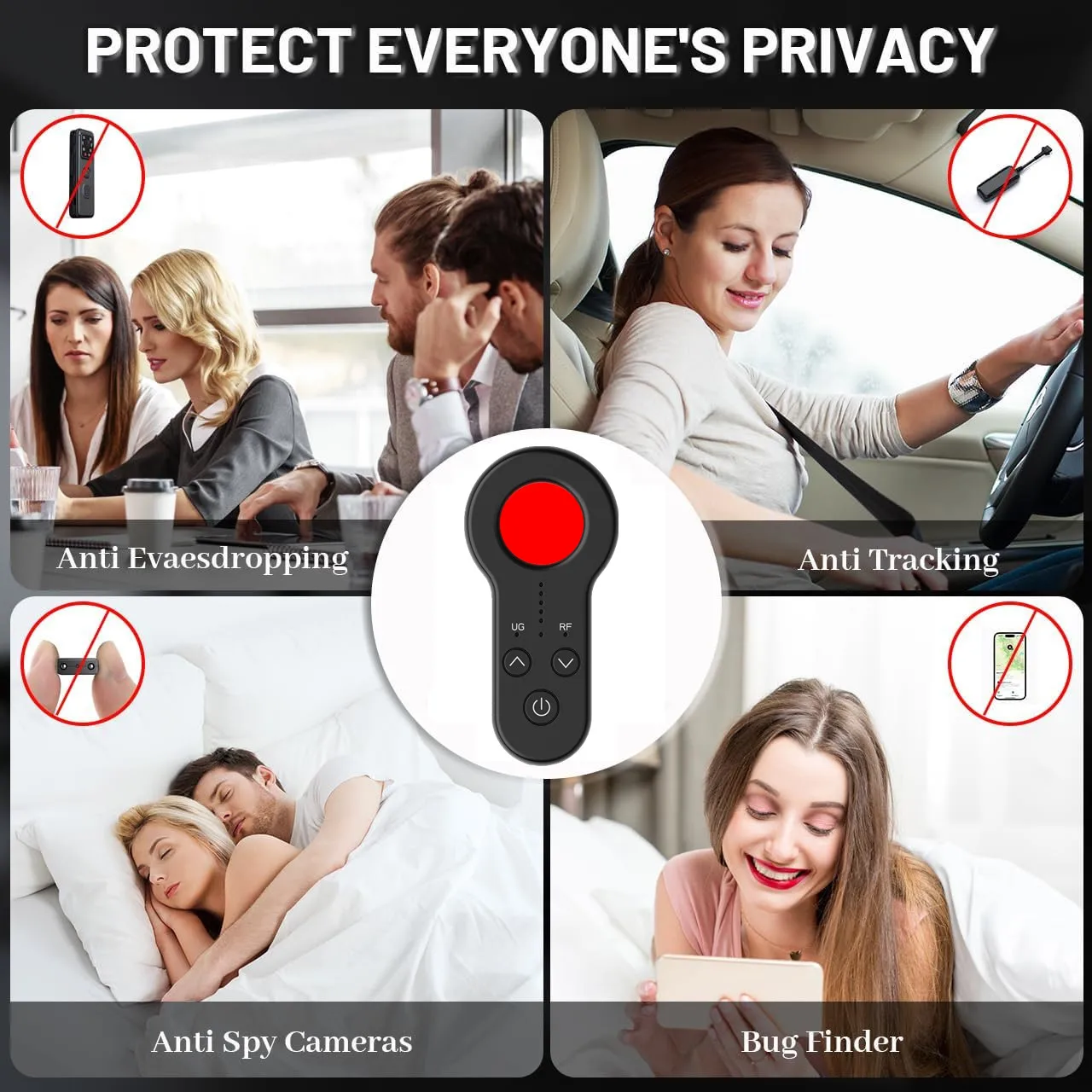 Portable Wireless Camera Detector Hotel Infrared Detector Anti-voyeurism Anti-sighting And Anti-study Monitoring Detector