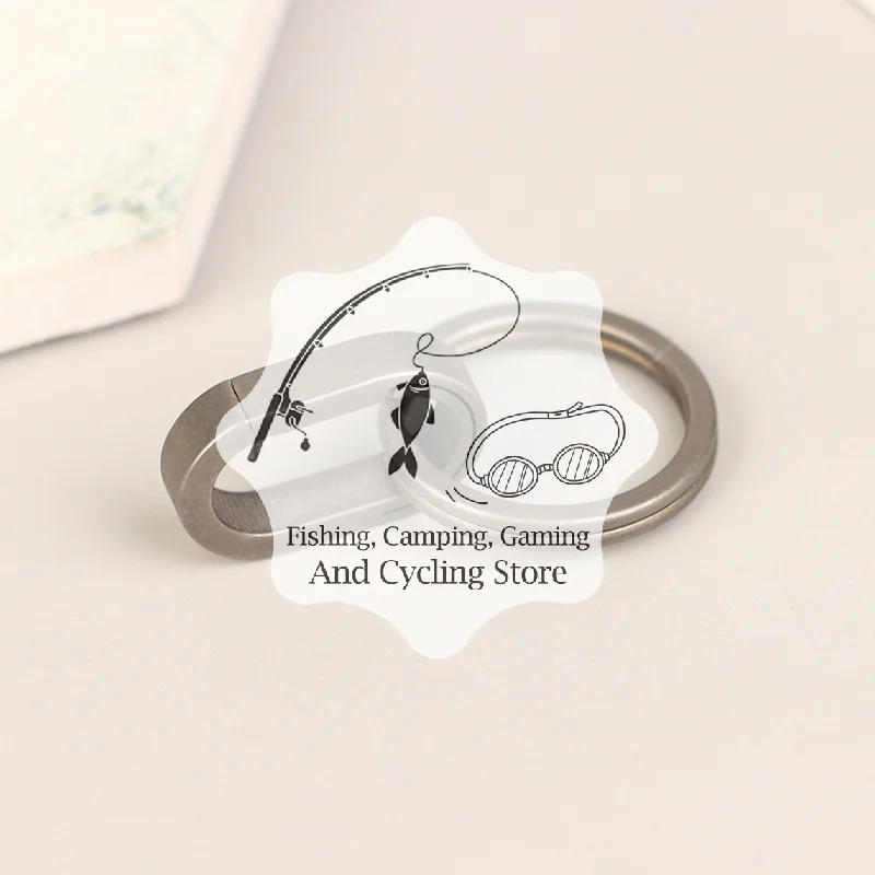 Titanium Alloy Mini Key Ring Connection Buckle Universal Joint Auxiliary Ring Connection Bayonet Ring Personality Creativity