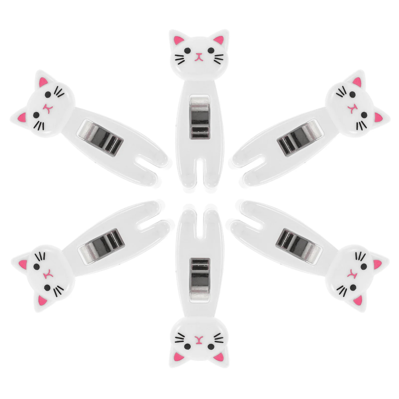 

6 шт., прочная прищепка, уплотнительный зажим, билет, фото сообщение, мультяшные зажимы для пляжных полотенец, зажим для кошек, прищепка