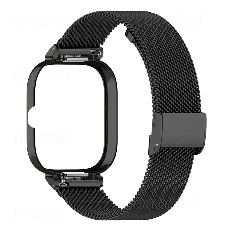 Pulseira de Metal para Relógio Redmi 4, Banda Cover Strap, Aço Inoxidável Correa, Case Protector, Pulseira para Xiaomi Redmi Watch 4