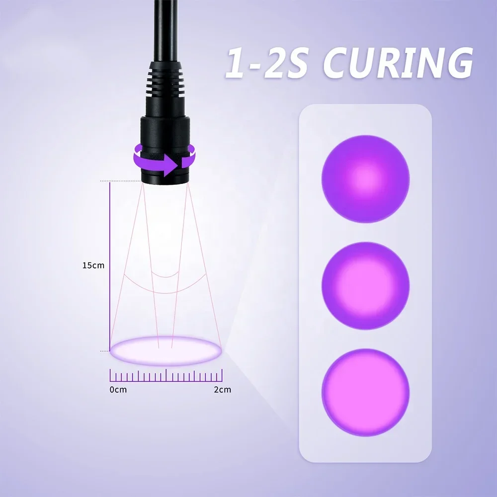 UV 속눈썹 접착제 LED 조명, 빠른 건조, 방수 UV 접착제 속눈썹 익스텐션, 신제품