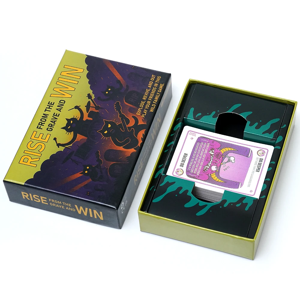 Jogo de Cartas com Mecanismos de Desenrolar e Sobreviver, Gestão Estratégica de Mão, Controle de Baralho Oculto, Sistema de Revivência de Zumbis, Alta Interatividade