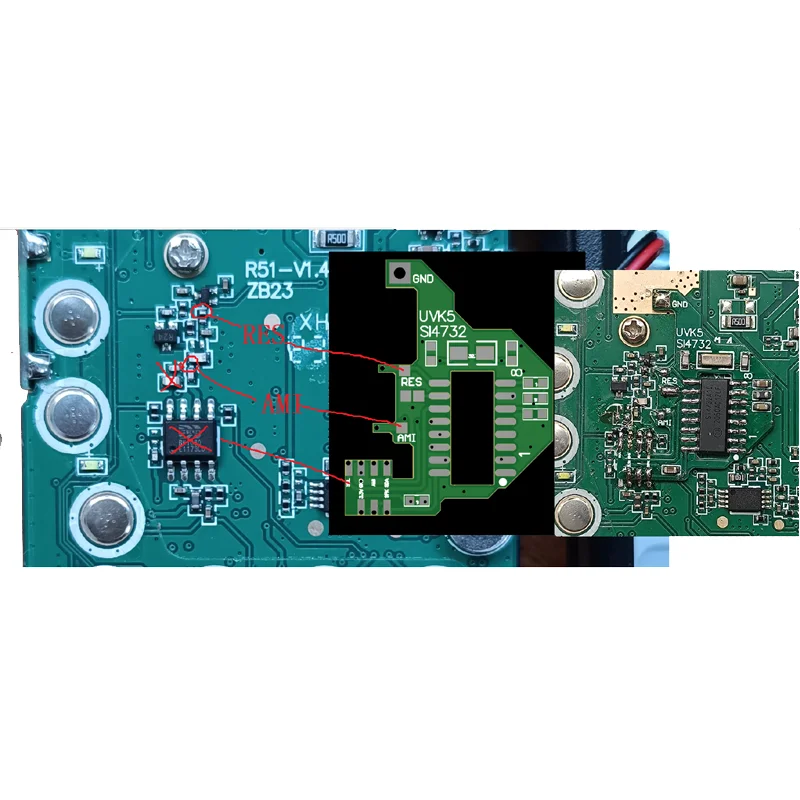 LUSYA New Modification Module Including SI4732 Chip Crystal Oscillator Parts For Quansheng UV-K5