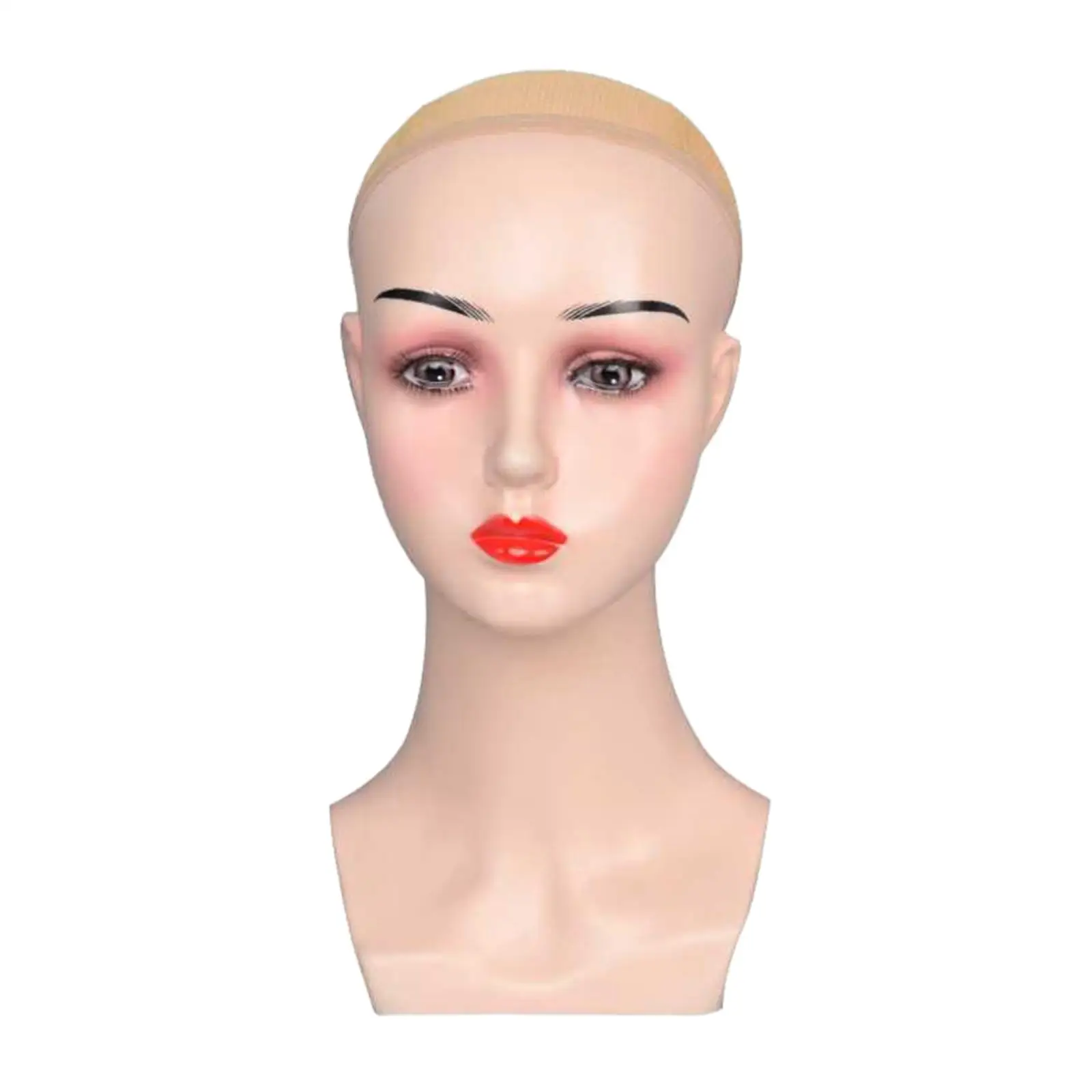 Female Mannequin Head Wig Holder Multipurpose Professional Hat Display Rack Manikin for Glasses Hats Necklace