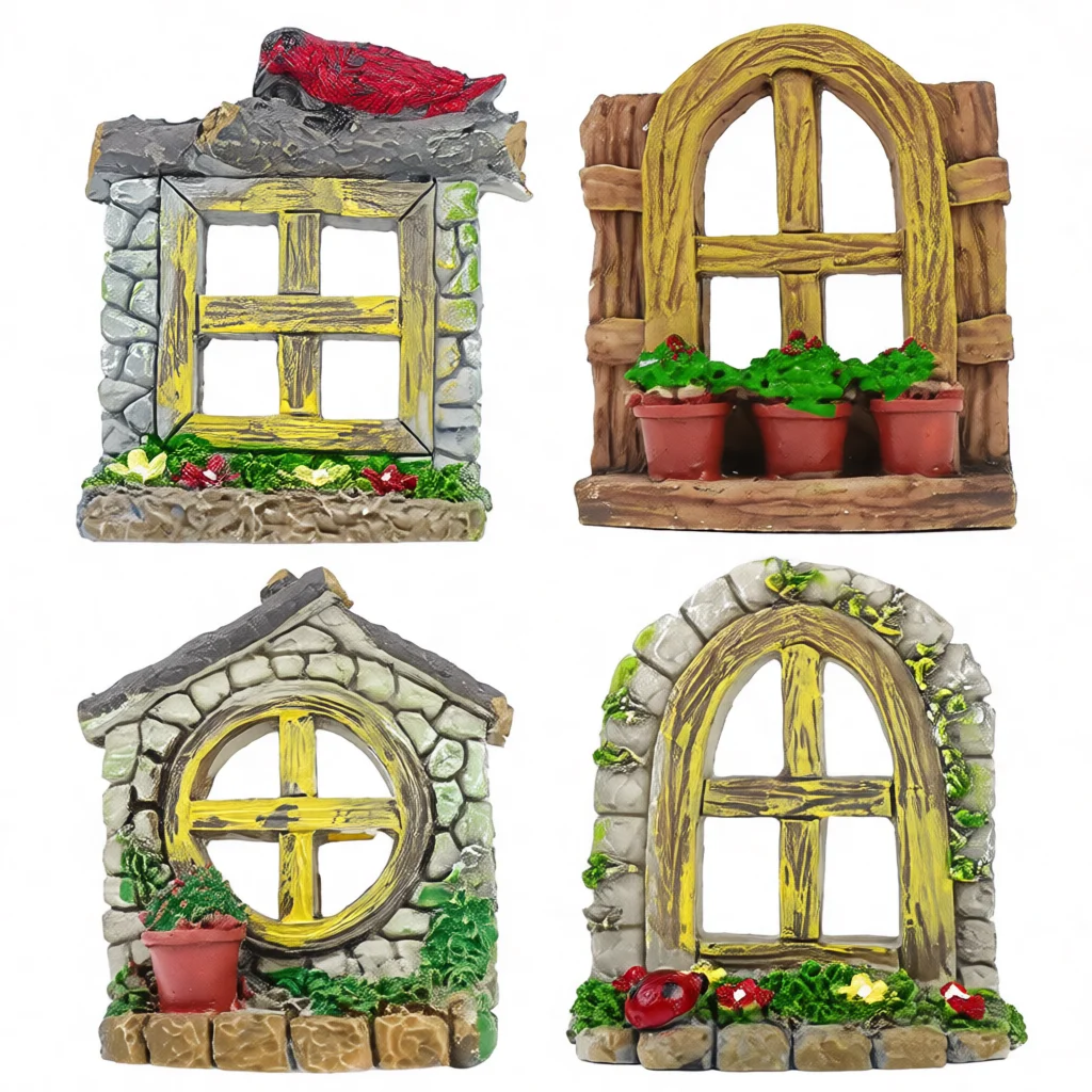 Background Resin Art - Resin Miniature Window Decor Aquarium Landscape