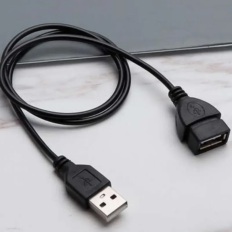 1 шт., 1 м, USB-удлинитель, сверхскоростной кабель USB 2,0, кабель «папа-мама», синхронизация данных, USB 2,0, удлинительный кабель-удлинитель