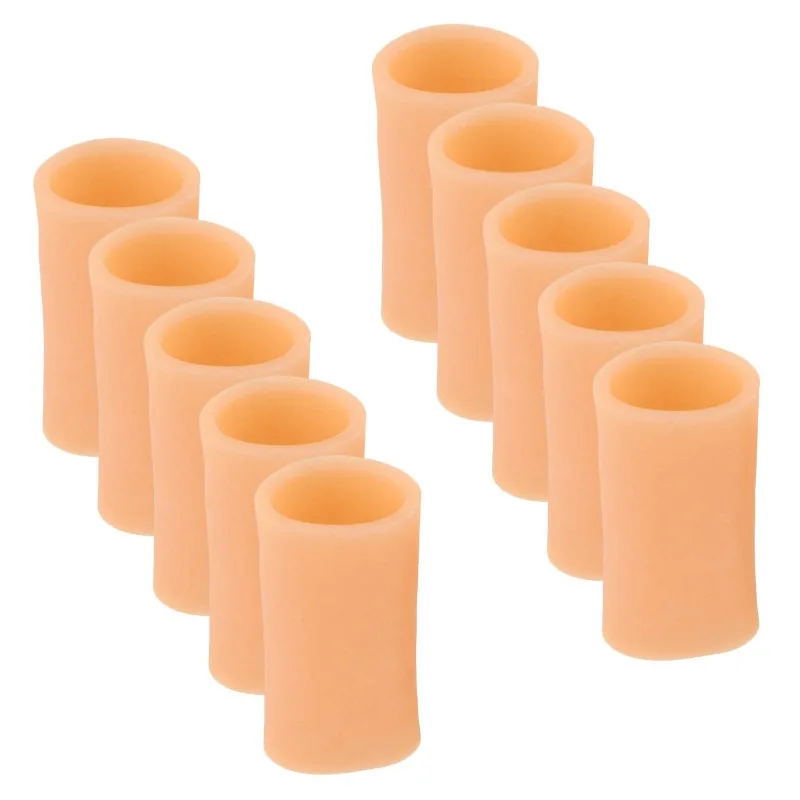 

10pairs Silicone Finger Covers Anti-Wear Reusable Protective Sleeve For Joint Hand Portable Finger Protector Typing