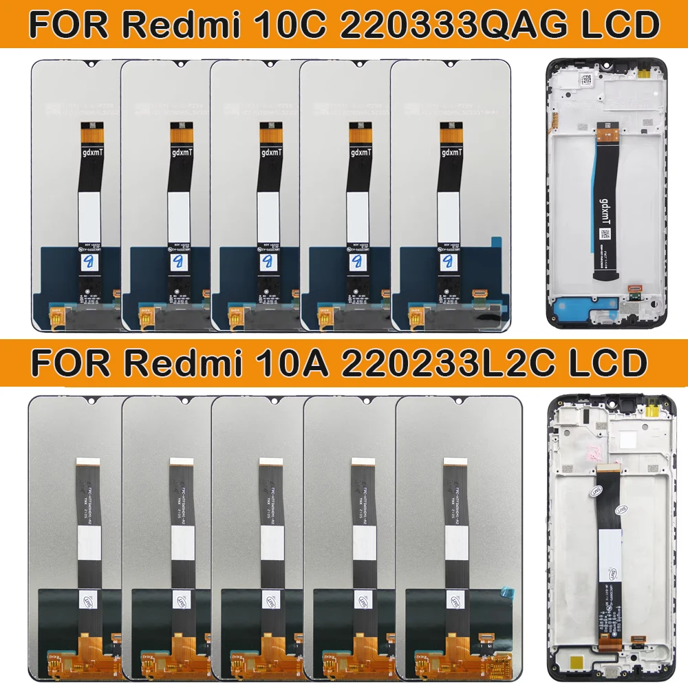 5-piece-lot-lcd-replace-parts-for-xiaomi-redmi-10c-220333qag-display-220233l2c-touch-screen-digitizer-assembly-for-redmi-10a