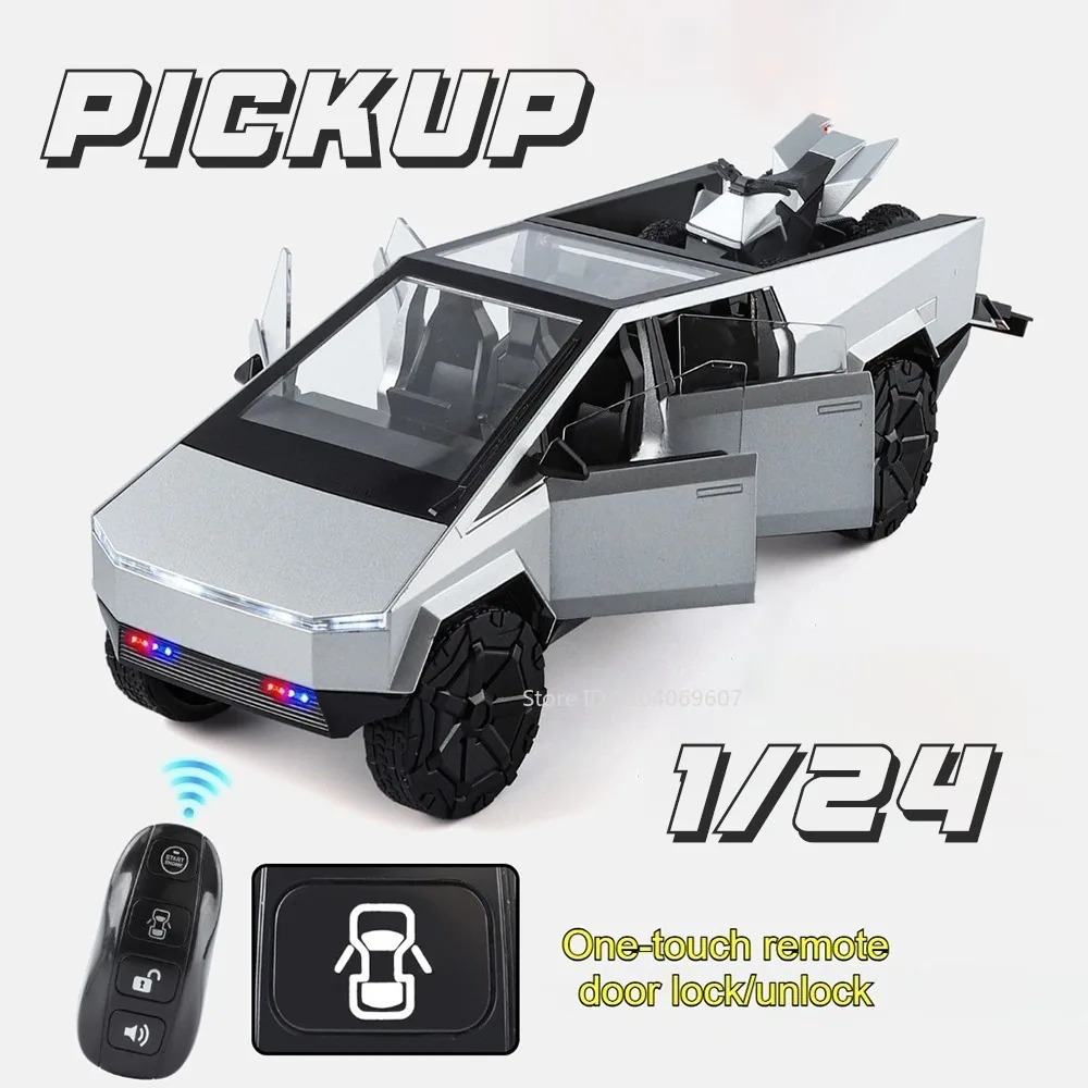 1-24スケール-ピックアップモデルおもちゃ-オフロードカー-合金ダイキャスト-vs680-ビジネスカー-ラジコン-電動ドア-衝撃吸収車両-おもちゃ