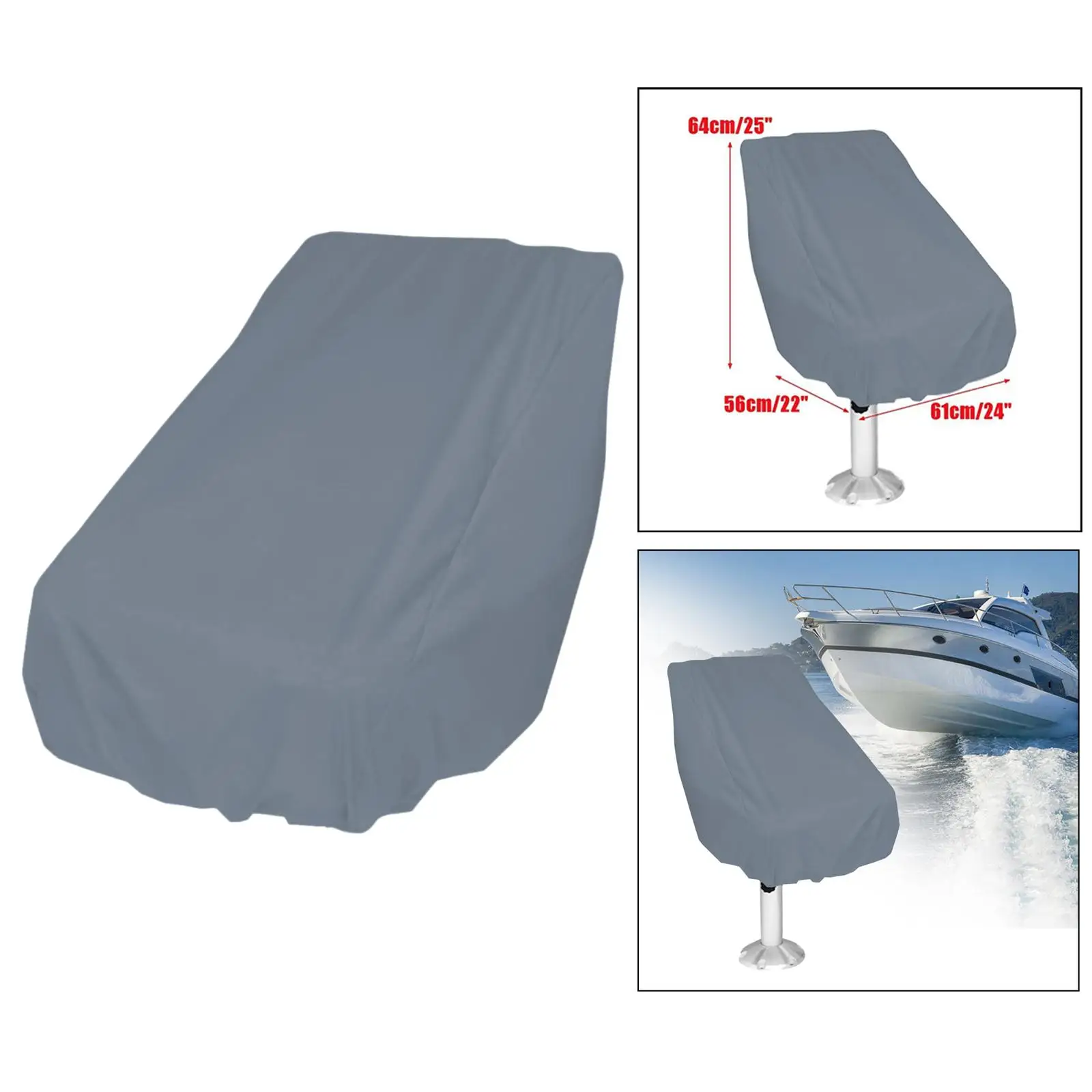 Boat Seat Cover Captain'S Chair Cover Weather Resistant Durable Outdoor