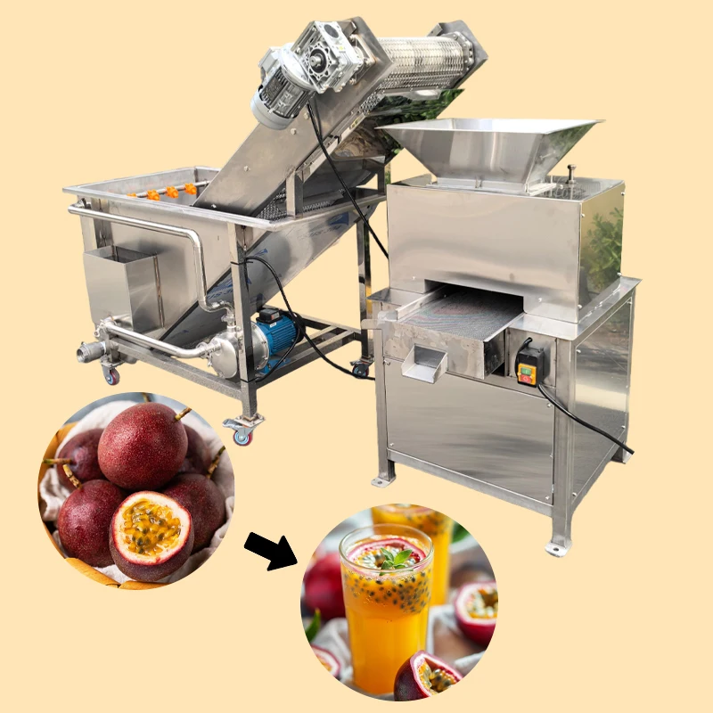 High Efficiency 1t Double Roller Juicer with Pulp Juice Separation, Industrial Extractor for Apple & Orange Juice Production