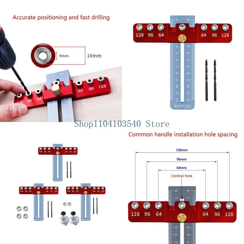 

02DC Woodworking Drill Locator Locator Jig Guide Guides
