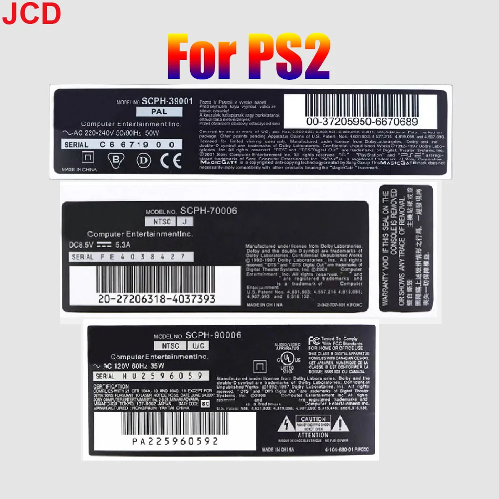 JCD 1pcs Replacement Host Seal Security Sticker Label For PS2 3W 7W 9W 30000 70000 90000 Console Host Seal