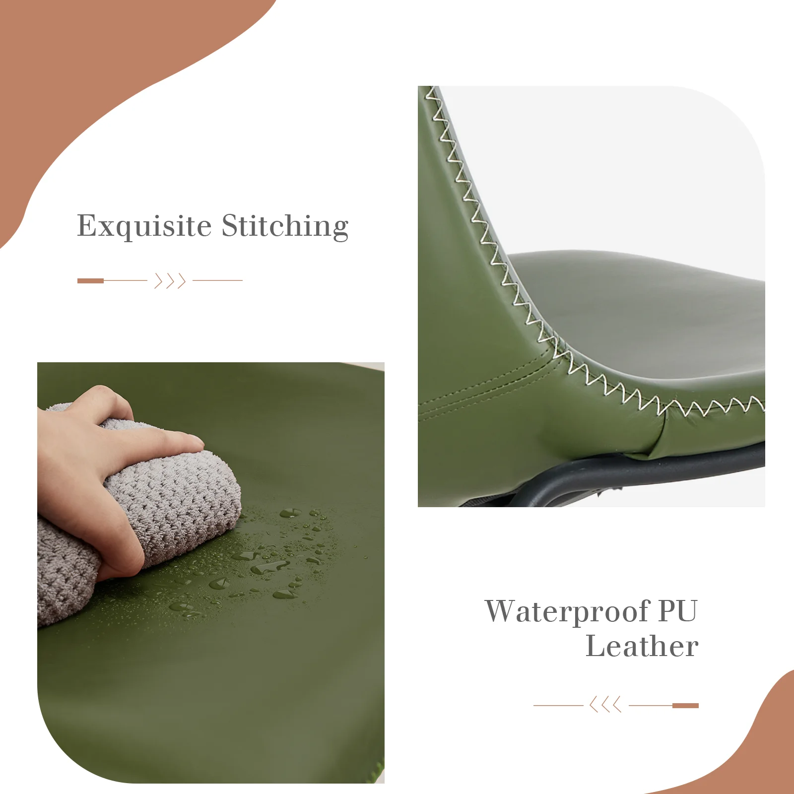 JHK 2 Pack Pu Leather Counter - огляд і ціна Outdoor Furniture No Cushions