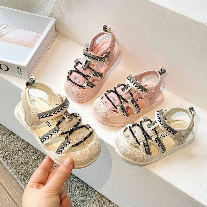 

Summer Children Casual Sneakers for Baby Girls Boys Sandals Soft Soled Anti Slip Infant Toddler Shoes Kids Barefoot Beach Shoes