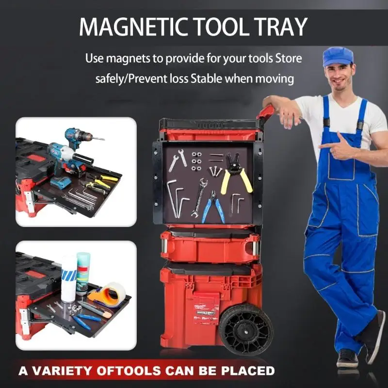 Efficient Foldable Tool Tray And Work Space For Storage System Metal Design 100Lb Weight Limit D2RD