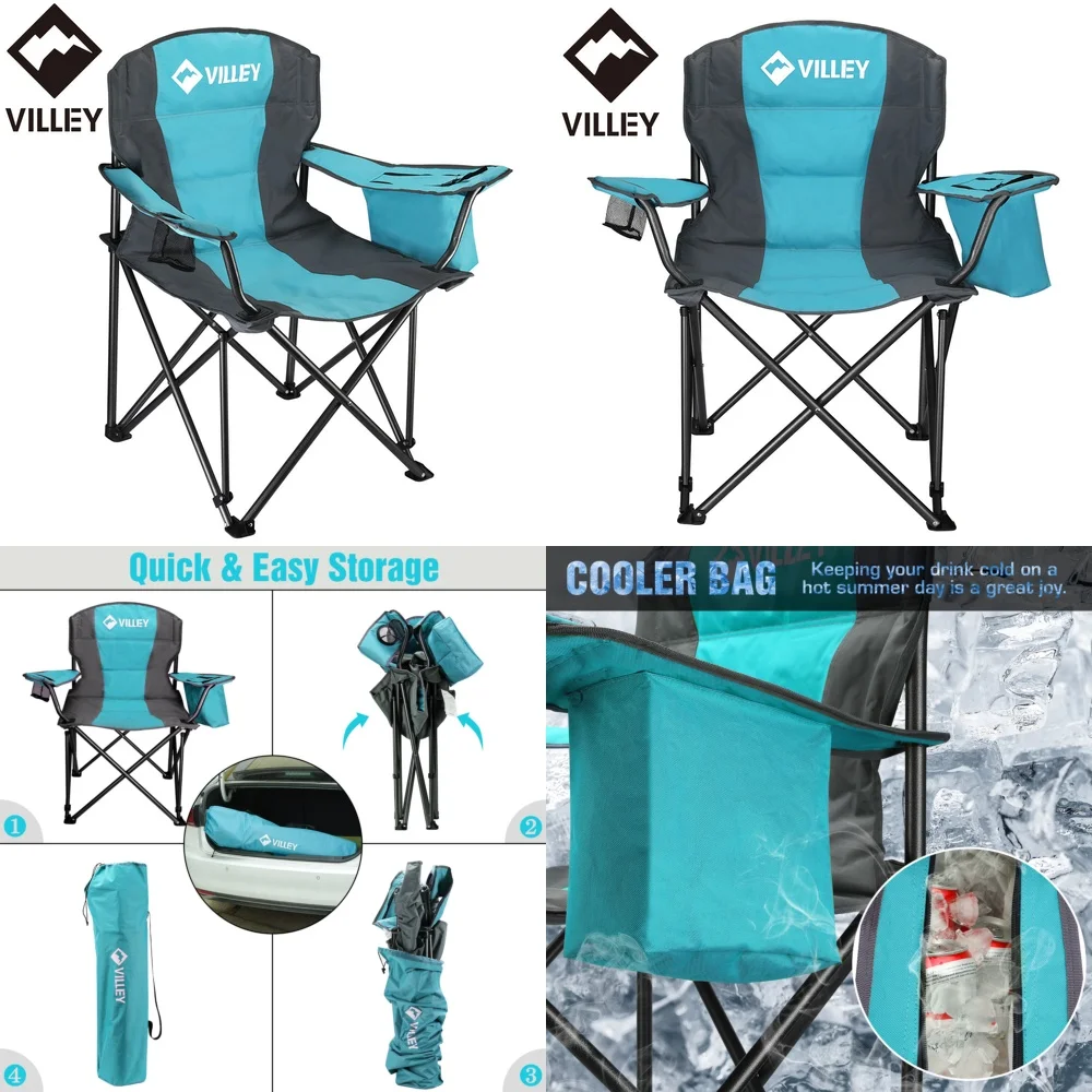 

camping chairOversized Folding Camping Chair Portable Outdoor Lawn Chair with Carry Bag for Hiking Beach Travel Lightweight High