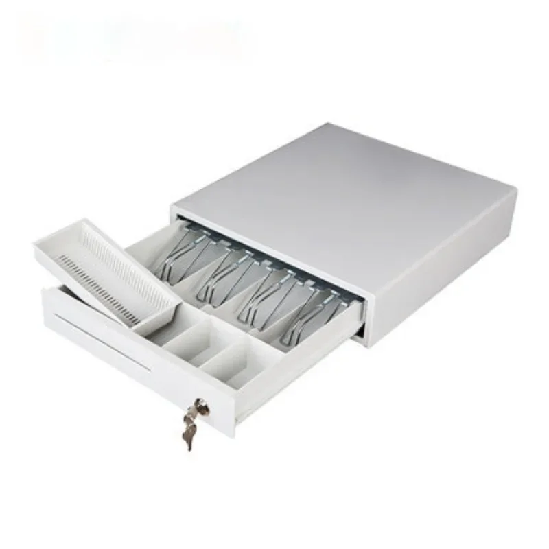 Five grids and three gears with lock metal supermarket convenience store cashier box cash cabinet can be used independently