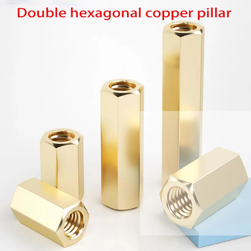 

M2 M2.5 M3 M4 Double Pass Hex Brass Female Standoff Pillar Stud Mount Spacer Hexagon PCB Motherboard Nut Hollow