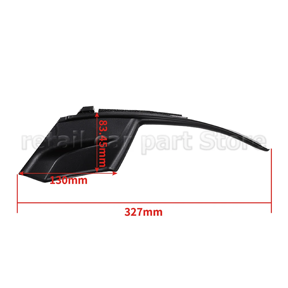 5386708020 5386608020 Car Left Or Right Side Fender Hood Cowl Seal Trim End Cap Fit for Toyota Sienna 2011-2020 Black Plastic