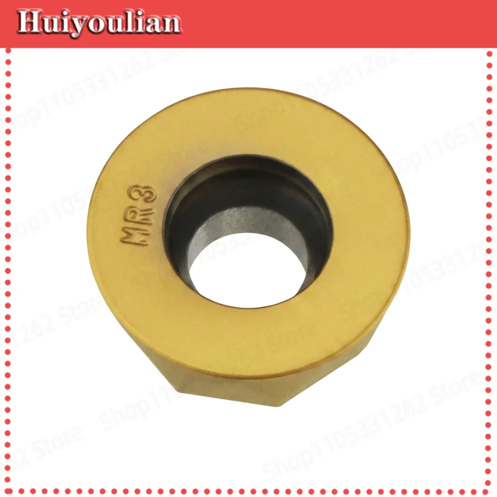 10 Pieces RPMW1204 MR3 Carbide Round Milling Insert CX8018 for Mild Steel P20 45 Steel Q234 20Cr Spring Molded Steel