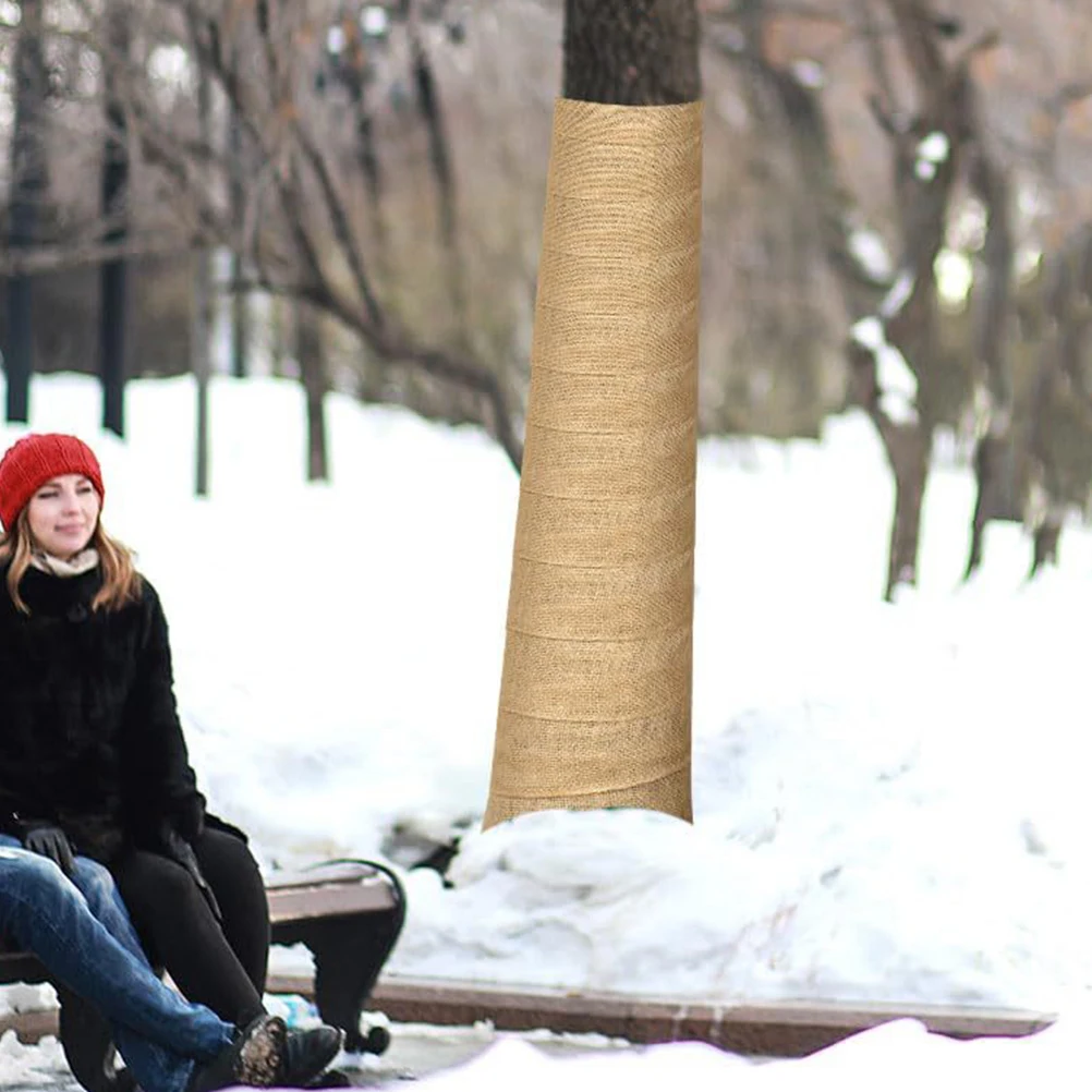 

Burlap Tree Protector 15cmx5m Natural Jute Wrap Plant Protection Garden Supply Winter Cover Trees Shrubs Fruit Landscape