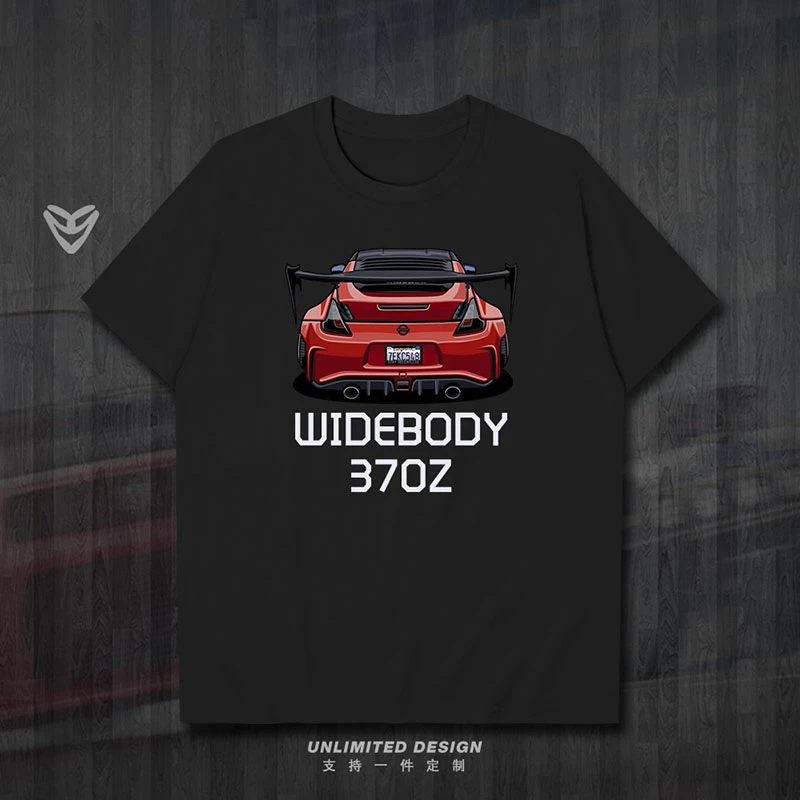 

NISSAN 370Z Wide Body Modified Racing JDM Printed Graphic T-shirt Men's and Women's Short Sleeve Breathable Motorcycle T-shirt
