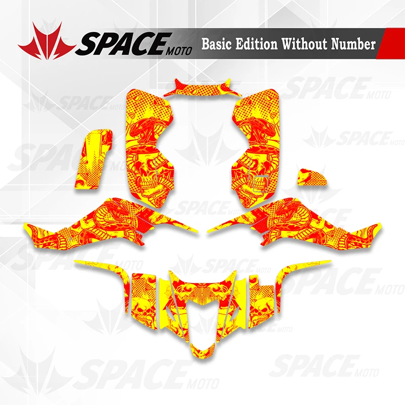 SPACE Motorcycle Graphics  Decals Stickers Kits Number Name Custom For SUZUKI LTZ400 LTZ 400 2003 2004 2005 2006 2007 2008