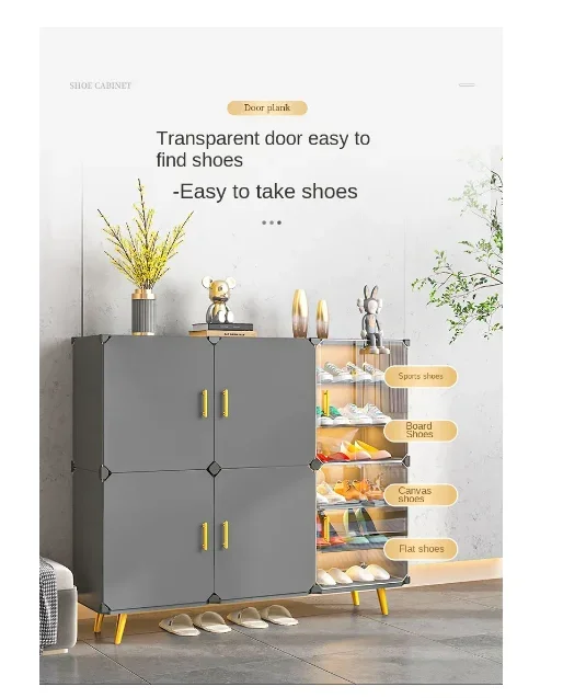 Modern Foldable Cabinets Of Home Living Corridor Multilayer Dust Proof Shoe Storage Rack For Your Room Simplicity Hallway Shelf