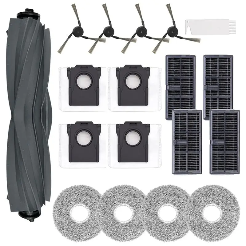 

A11I For Dreame X40 Ultra,L40 Ultra Vacuum Cleaner Accessories Kit, Main Side Brush Hepa Filter Mop Cloth Dust Bags