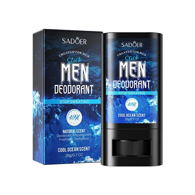 SADOER Barra antitranspirante para hombres para una fragancia duradera y se refrescan, desodorante de verano, tipo refrescante antisudor
