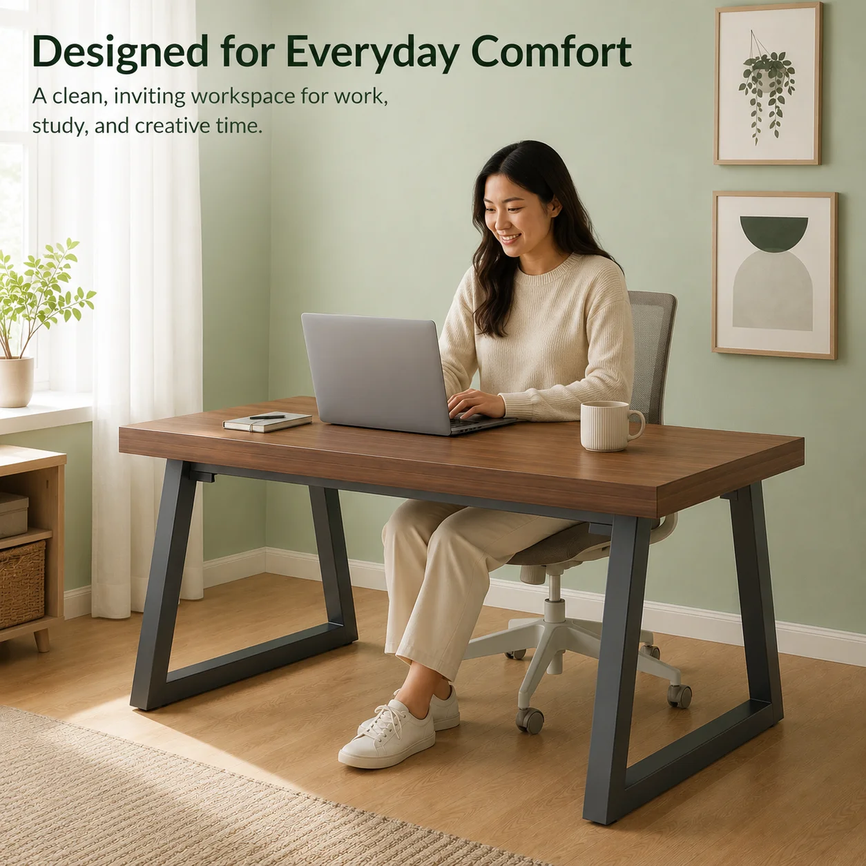 AOLIVIYA Gaming Table PC Computer Desk Office Study Mesa Long Economy Writing Bedroom Student Home Desktop Simple