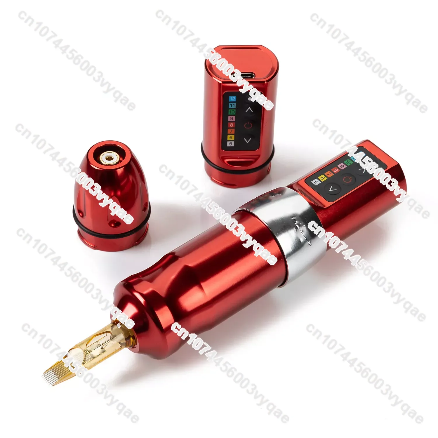 2 Battery Flux Wireless Tattoo Machine Kit Powerful Coreless Motor 2400mAh Chargeable Lithium Battery RotaryTattoo Pen Set