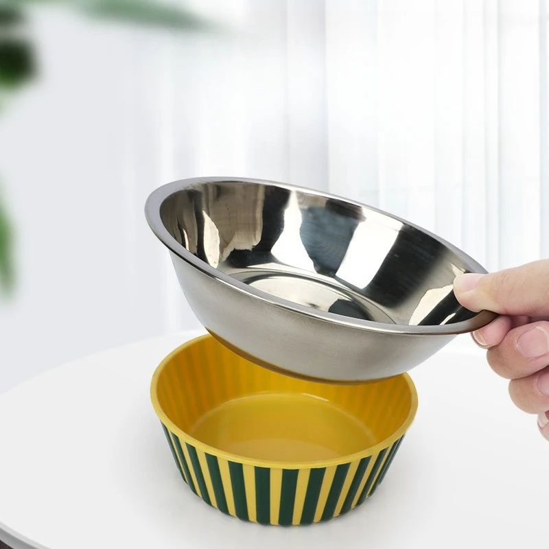 Movable Lifting Pet Hanging Food Bowl Pumpkin Shaped Stainless Steel Water Bowl for Rabbit Hamster Bird Cat Pet Feeding Supplies view 4