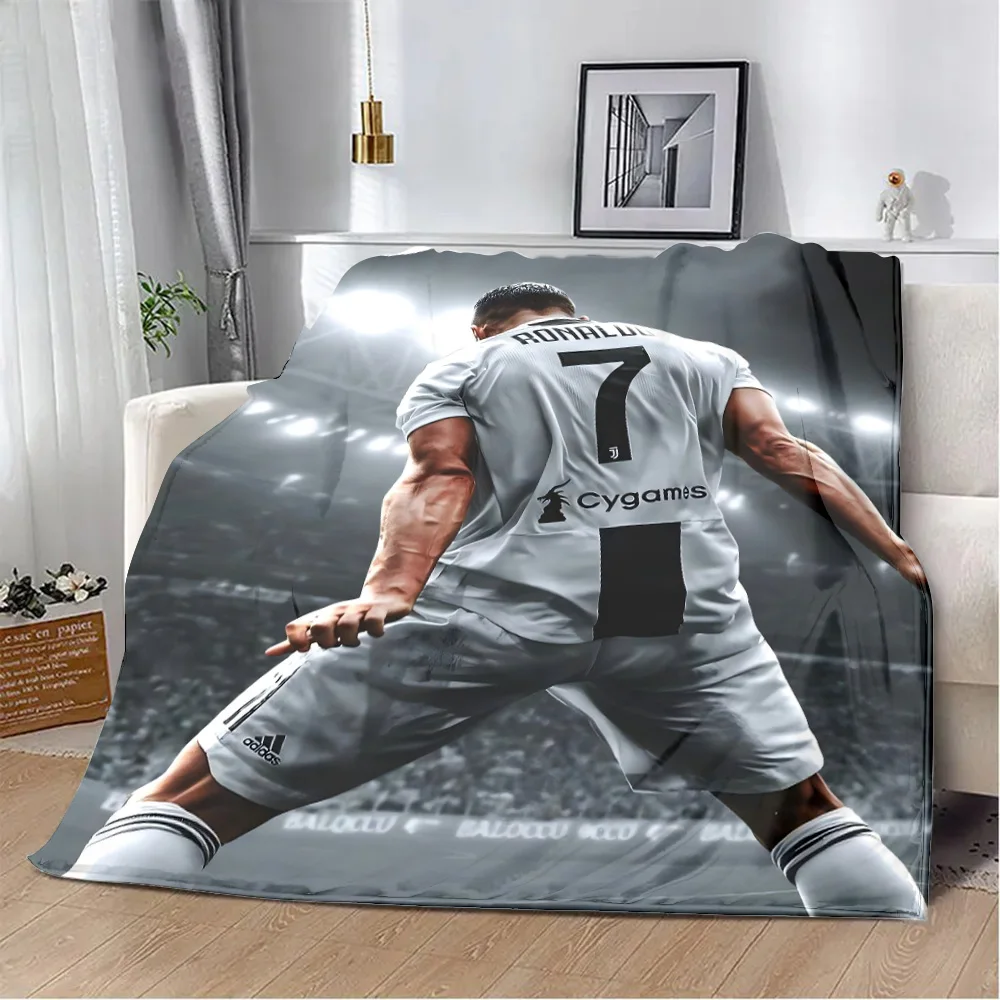 Printed Blanket Picnic Blankets Warm Blanket Soft and Football CR7 R-Ronaldos Comfortable Blanket Home Travel Birthday Gift