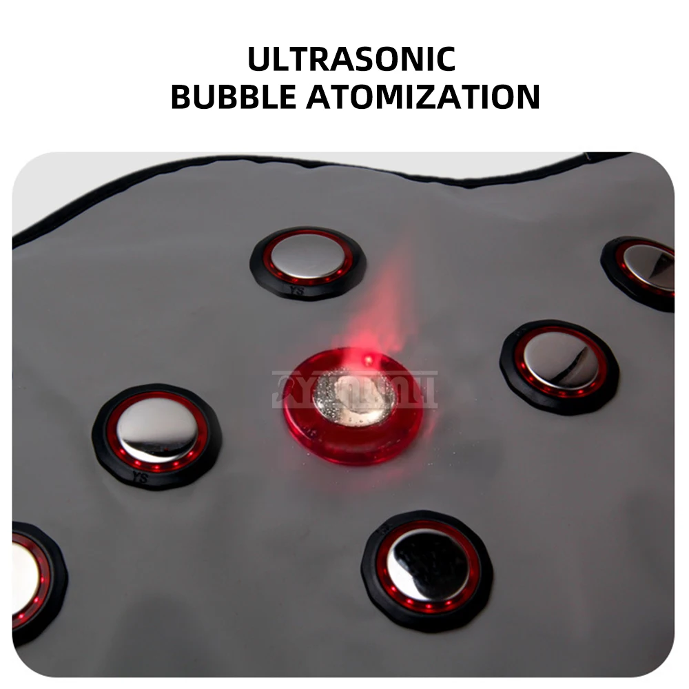 

hot compress vibration massage belt automatic air wave heating EMS
