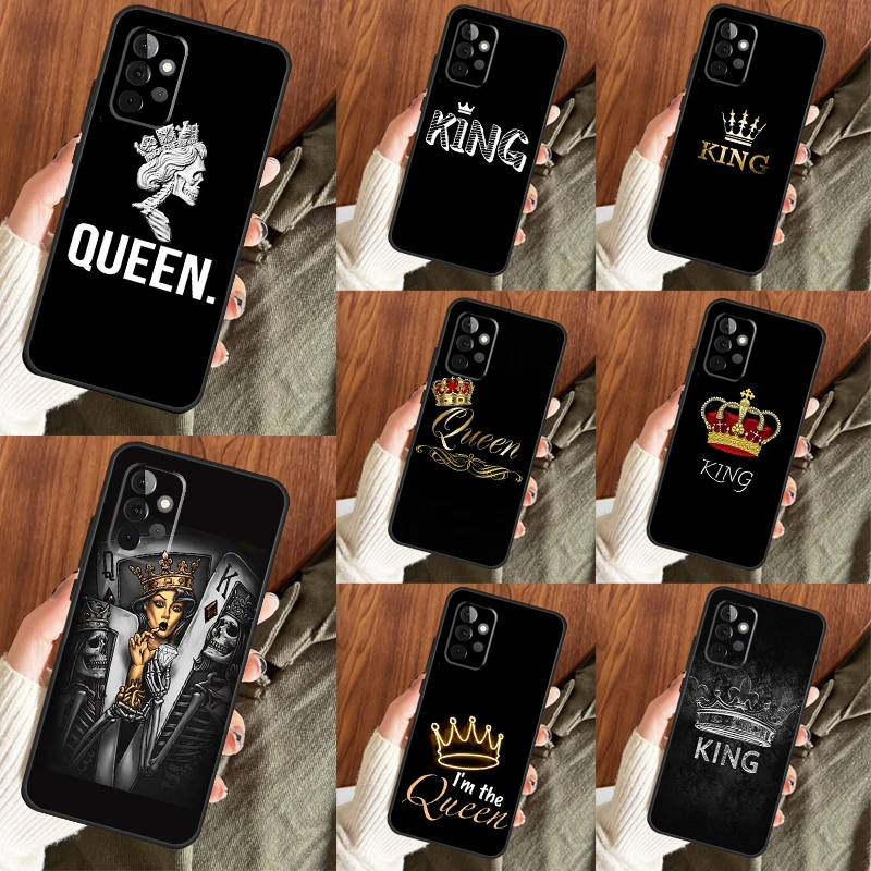 King Queen Art Phone Case For Samsung Galaxy A14 A34 A54 A12 A32 A42 A52 A13 A23 A33 A53 A73 A52S A71 A51