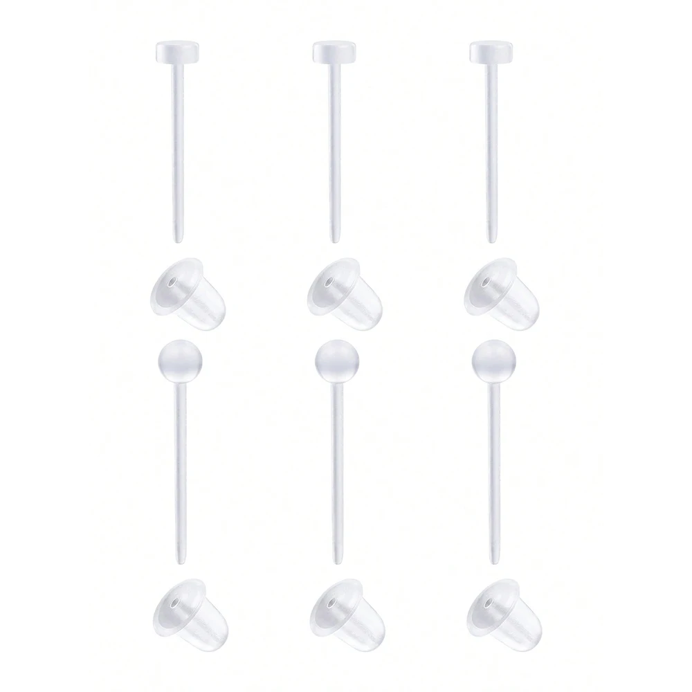 Clear Piercing Retainer, Hypoallergenic Bioflex Plastic