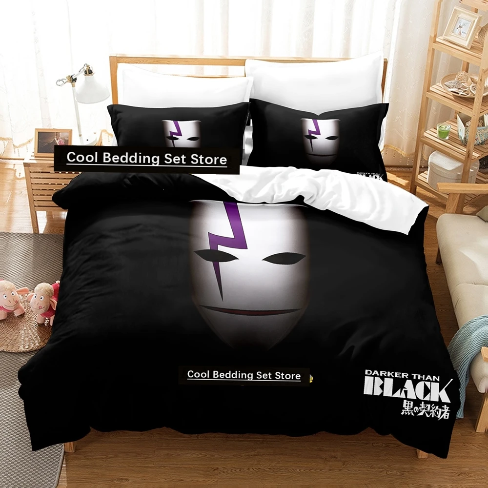 

Darker Than Black Bedding Set Single Twin Full Queen King Size Bed Set Adult Kid Bedroom Duvetcover Sets 3D Anime Bed Sheet Set