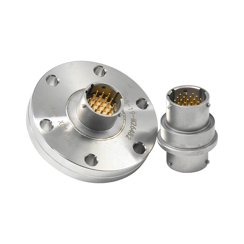 Glass Sealed Connector Vacuum Sealed 19 Pin High-temperature Resistant Kovar Alloy Circular Aviation Socket