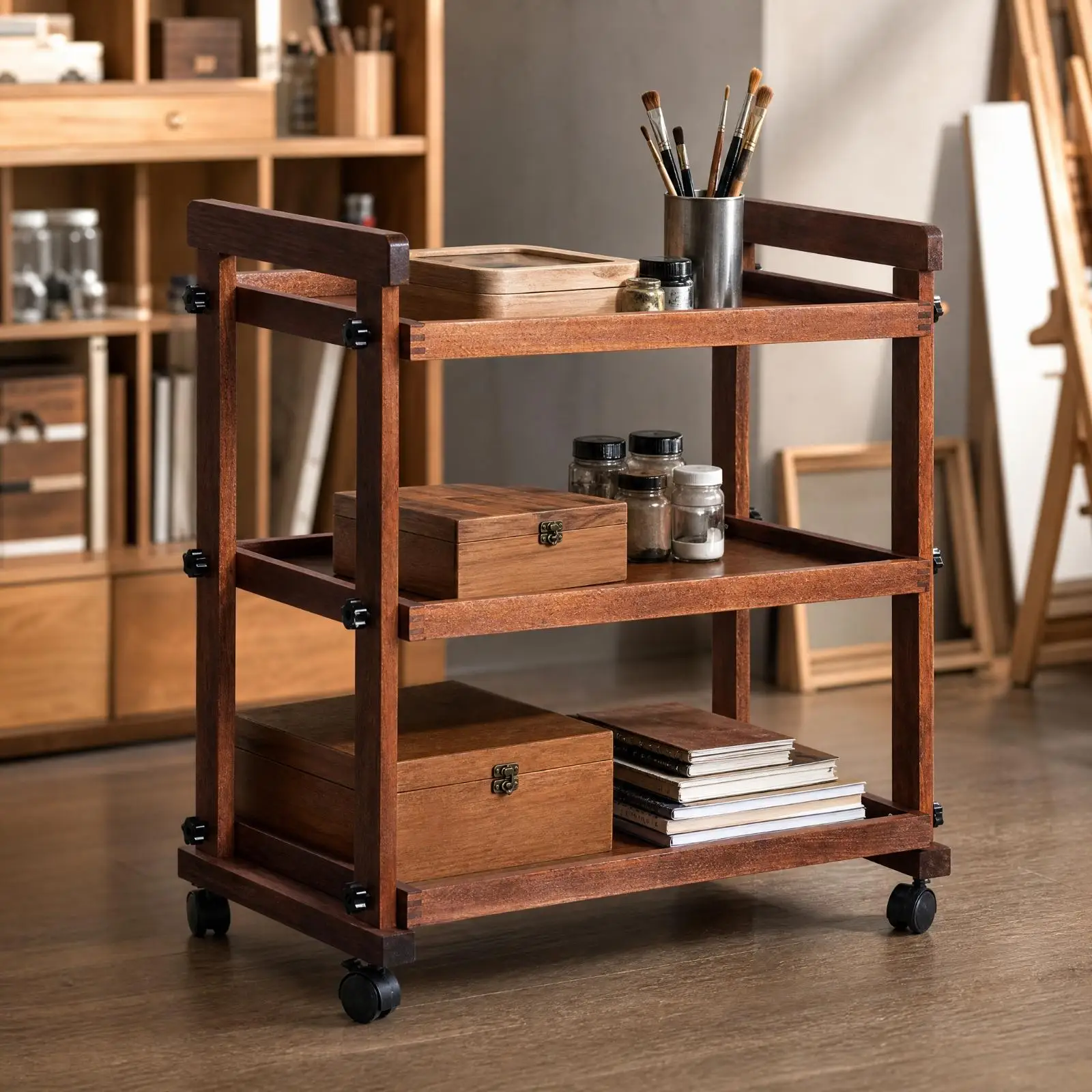 carrito-de-madera-de-haya-con-caballete-de-exhibicion-ajustable-carrito-de-almacenamiento-rodante-de-tres-niveles-para-estudio-aula-o-hogar