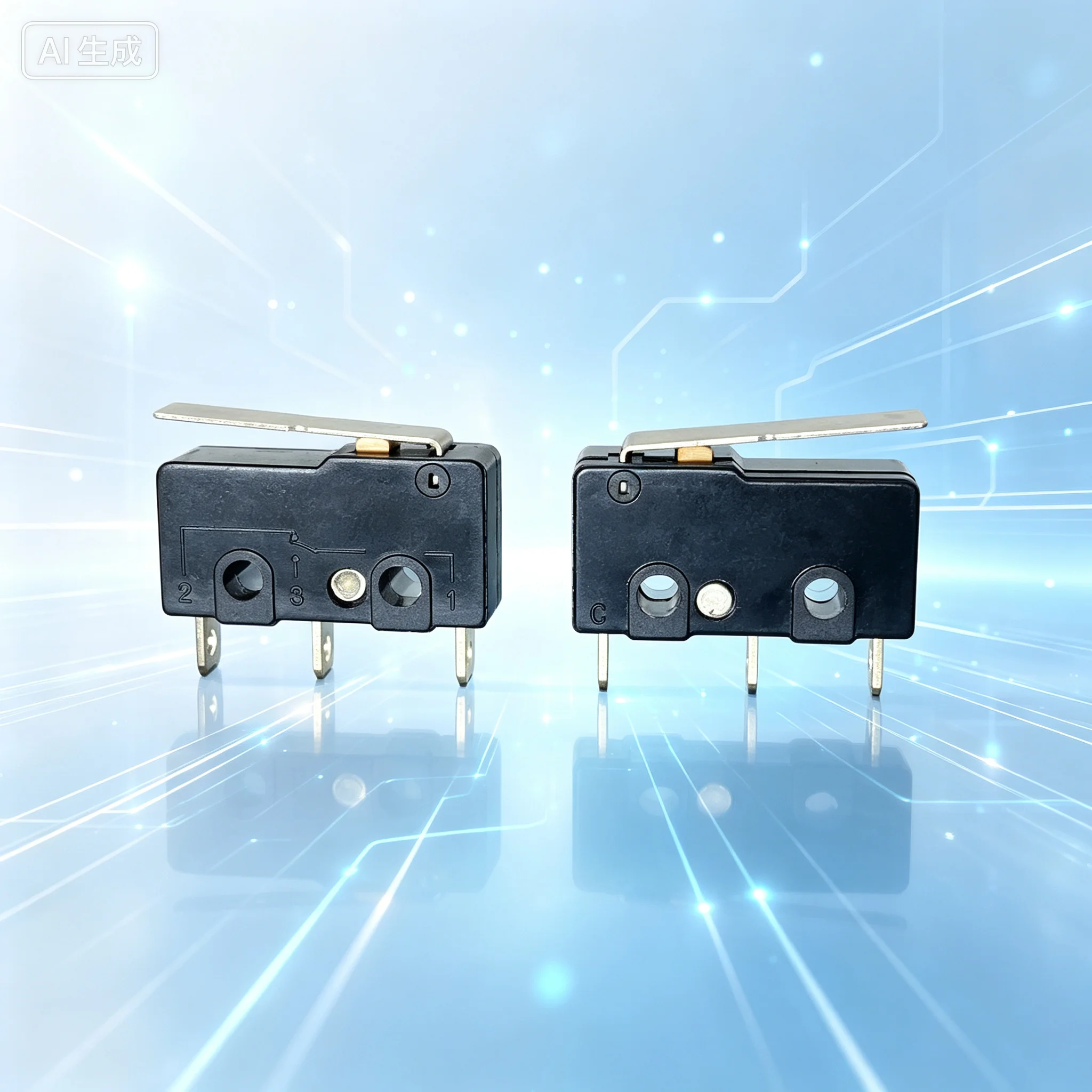 Lever for KW12-1 3 Pin 0.5A Micro Switch  100pcs