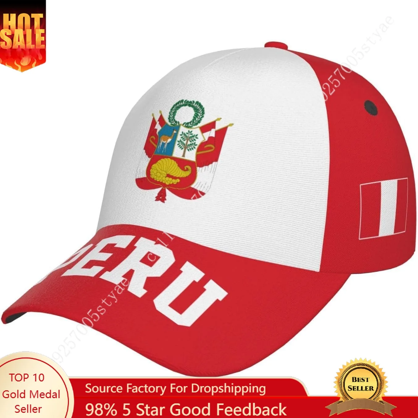

Peru Flag Peruvian Baseball Cap Man Woman Fashion Sunhat Adjustable Snapback Hat Outdoor Dad Hats Casual Trucker Caps