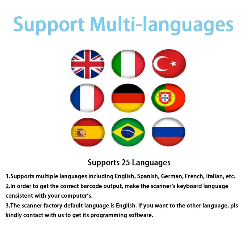 Mini Cep Barkod Tarayıcı Kablosuz Bluetooth Anında Yükleme veya depolama Modu İsteğe Bağlı Destek IOS Android Windows Sistemi