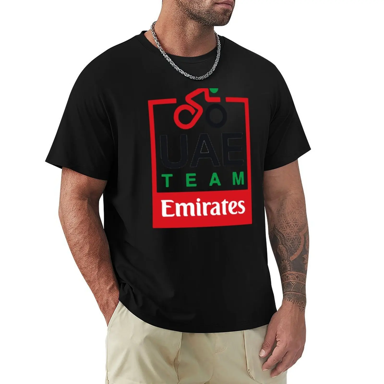 

UAE team emirates pro cycling T-Shirt funny costumes Man t-shirt shirts men graphic