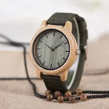 Wooden Quartz Watch for Men and Women Bamboo Casual Gift #4